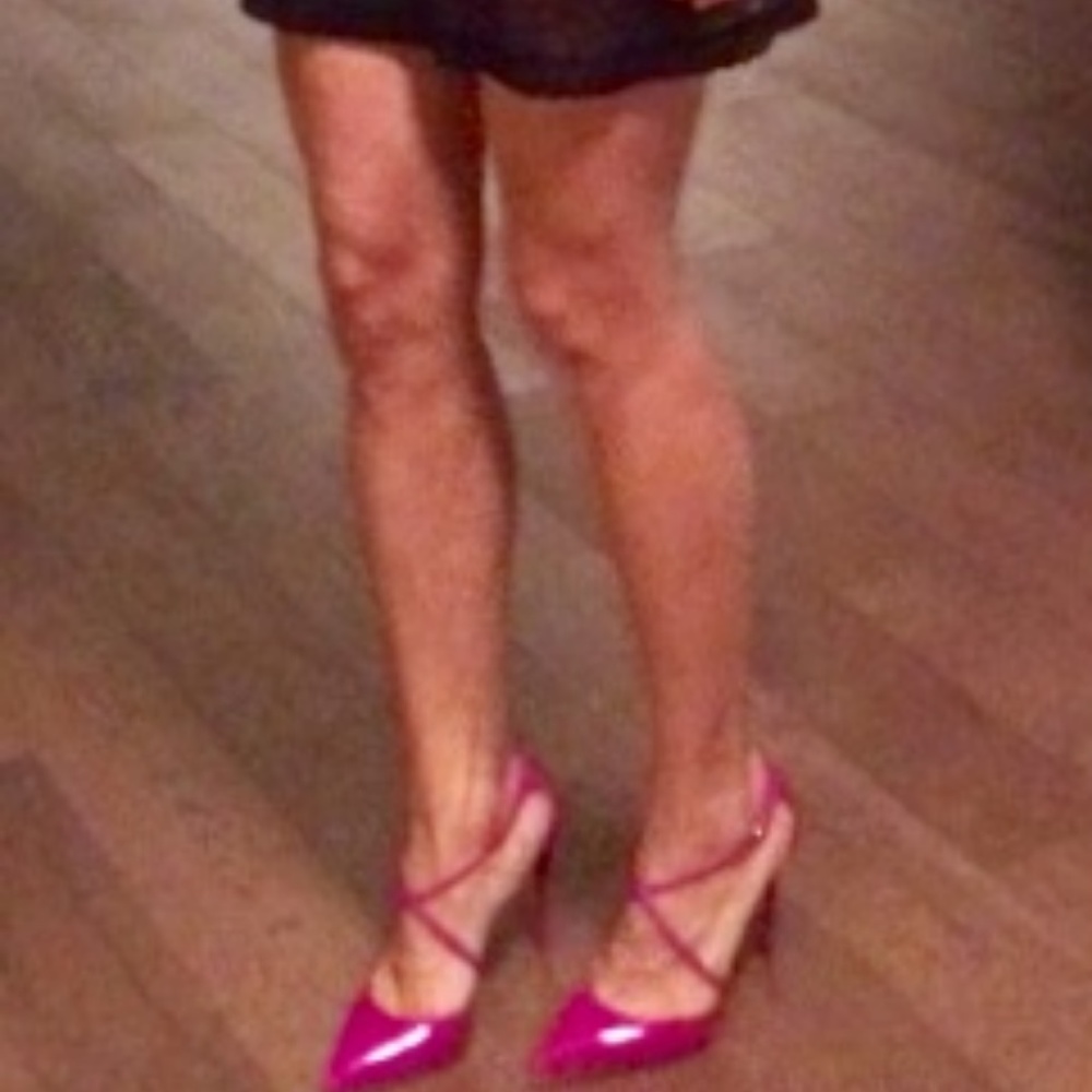 Christian Laboutin Hot Pink Blake heels sz 5.5 - Picture 2 of 2